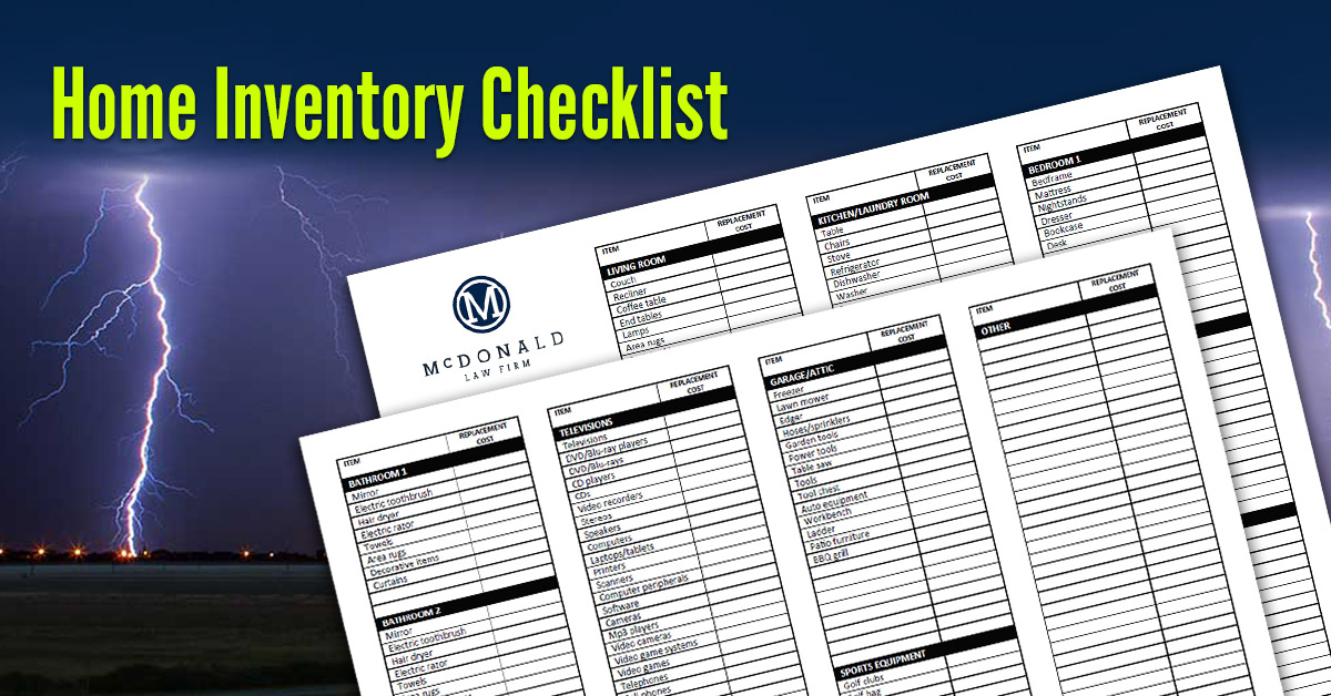 comprehensive master home inventory checklist